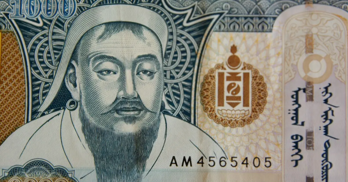 Genghiz khan in bank note