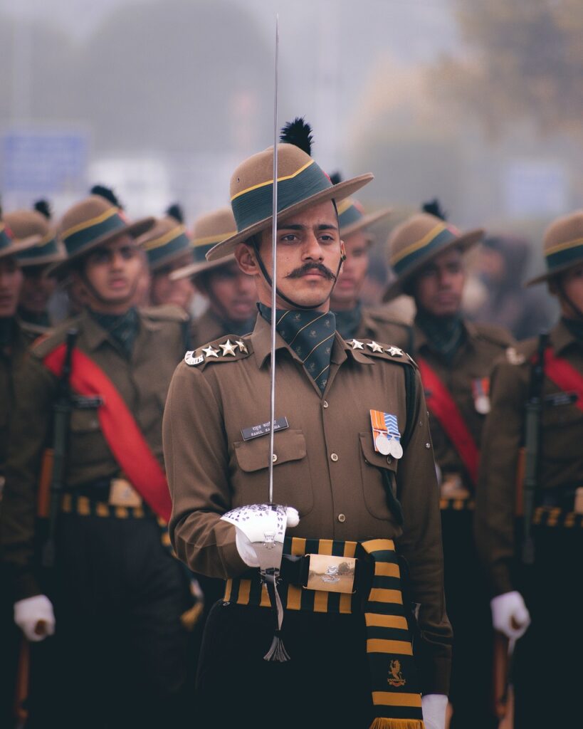 Soldier Marching during parade.